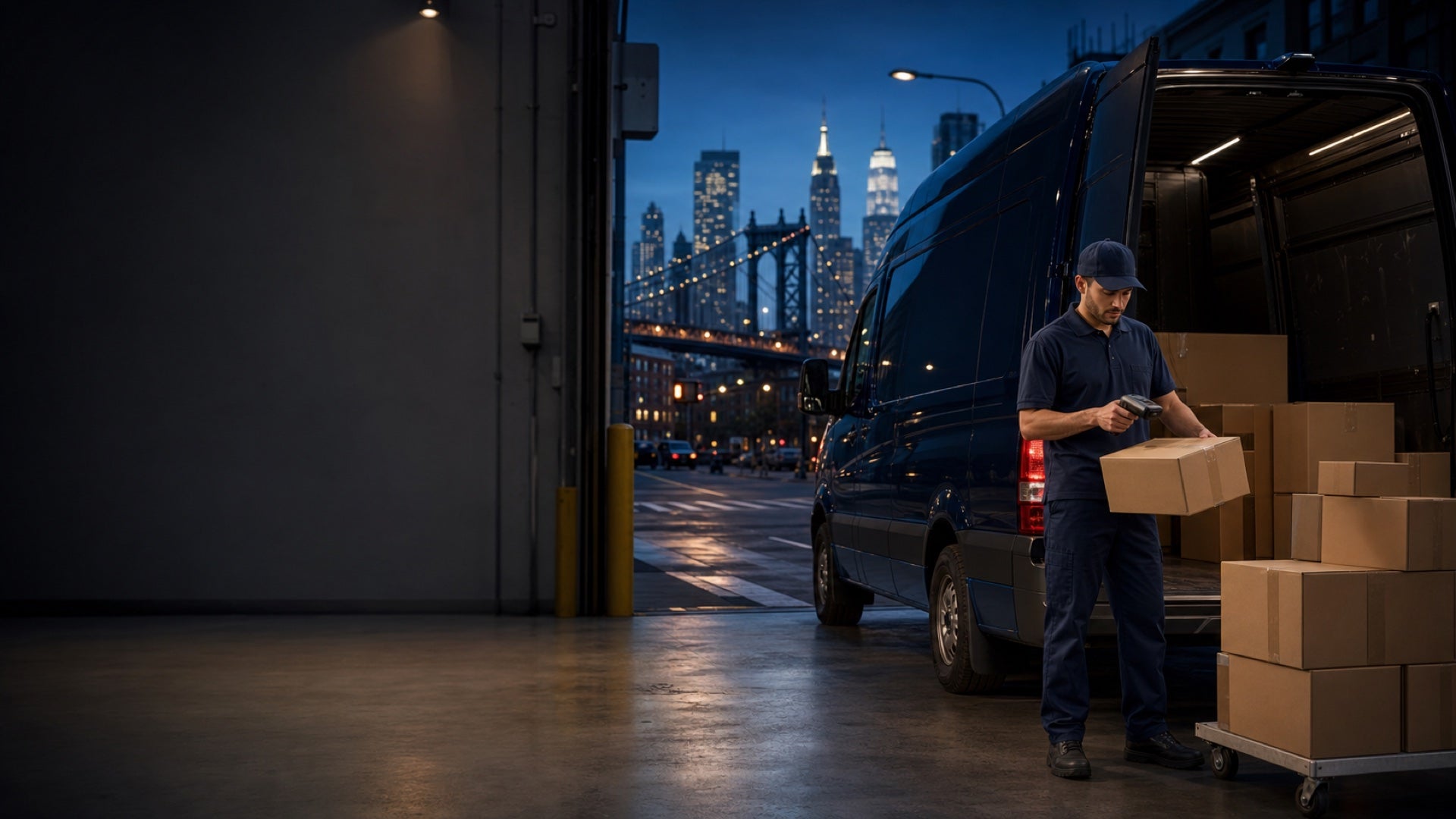 Feni Point parcel delivery operation serving New York ecommerce businesses